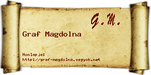 Graf Magdolna névjegykártya
