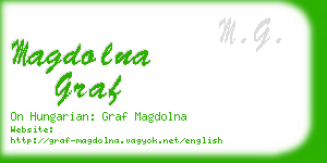 magdolna graf business card